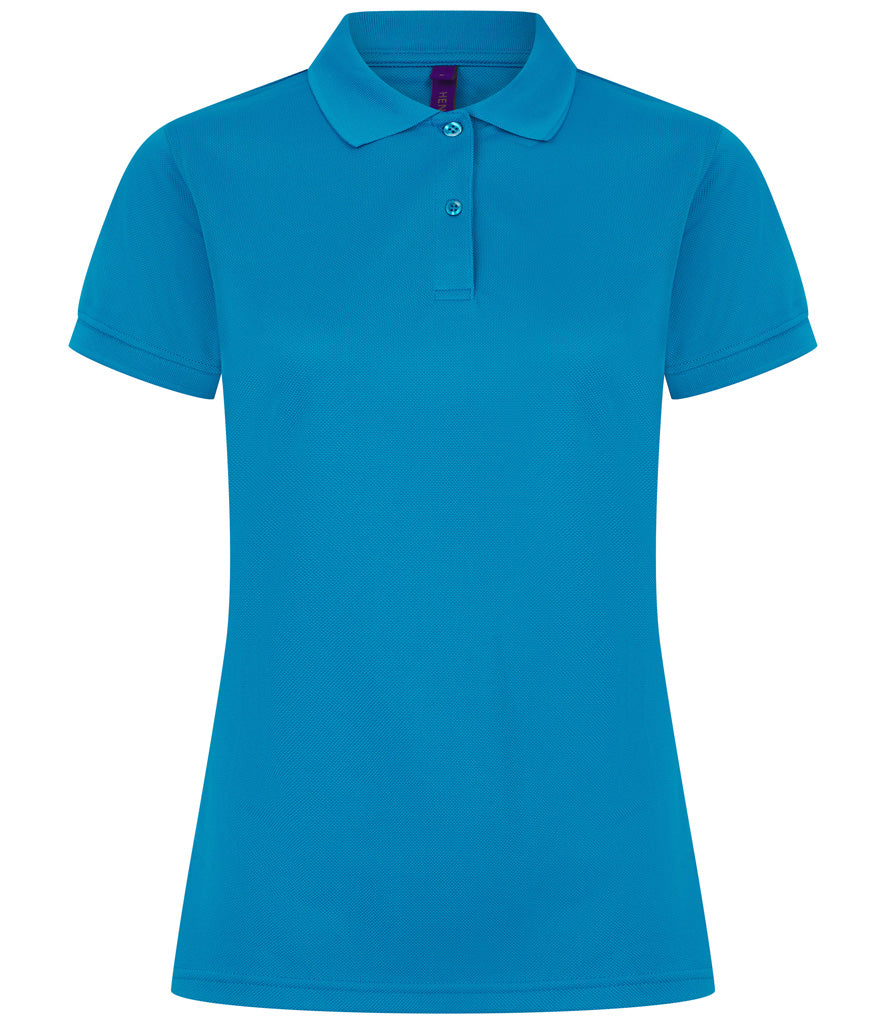 Henbury Ladies Coolplus® Wicking Piqué Polo Shirt (Sizes XS - Large)