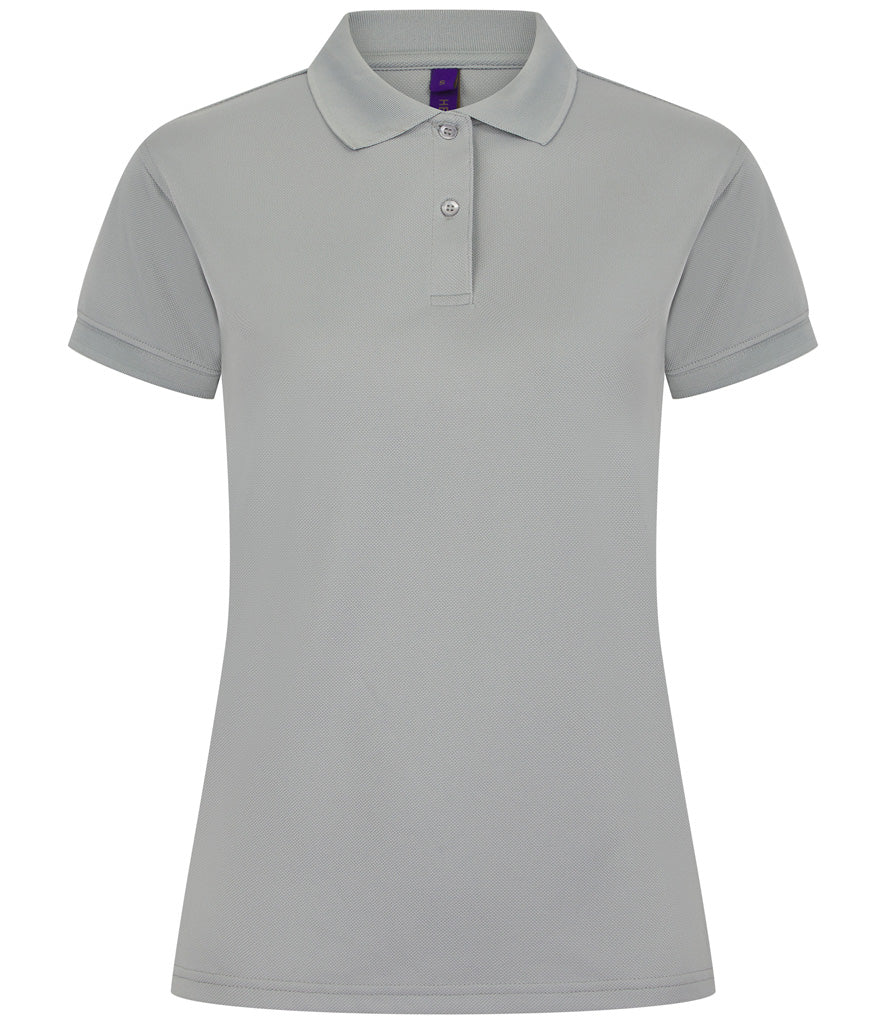 Henbury Ladies Coolplus® Wicking Piqué Polo Shirt (Sizes XS - Large)