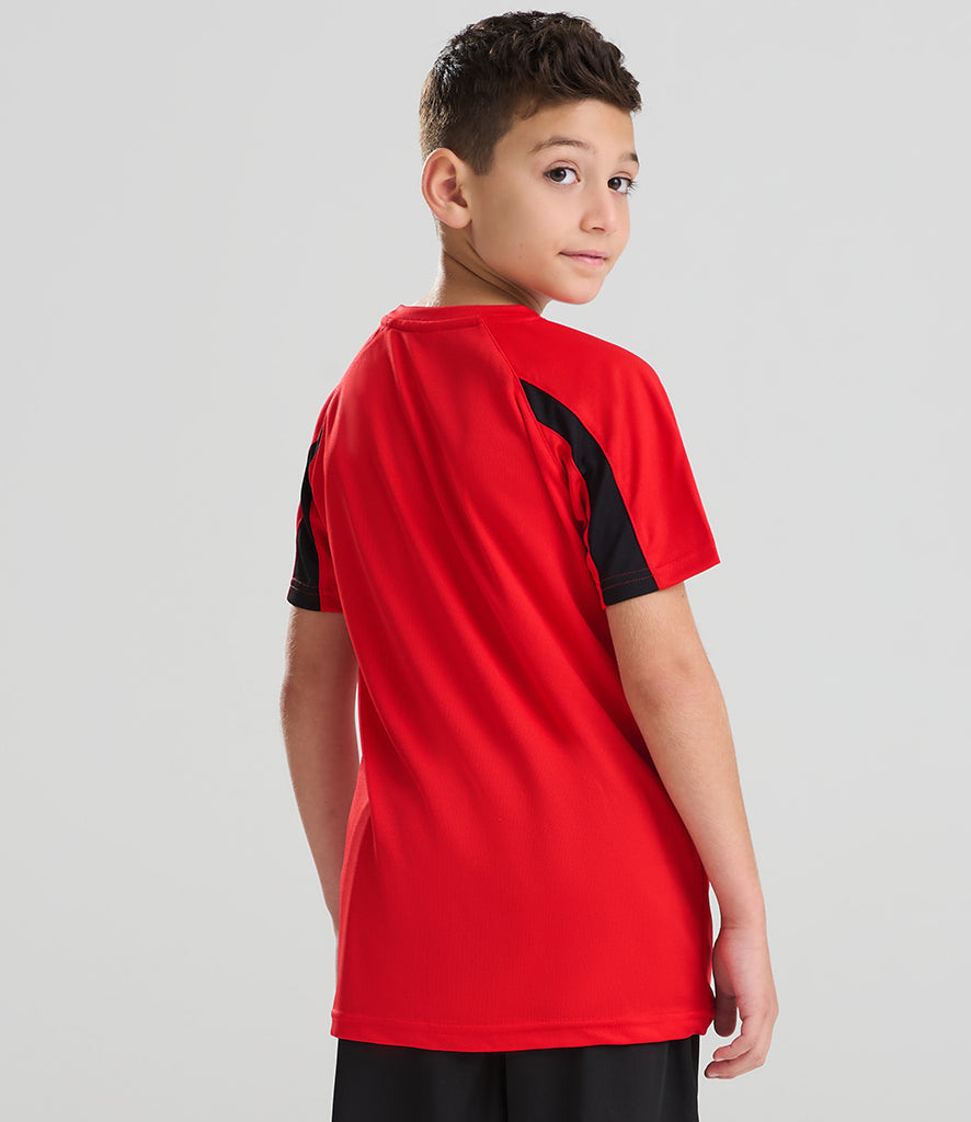 AWDis Just Cool Kid's Contrast Wicking T-Shirt