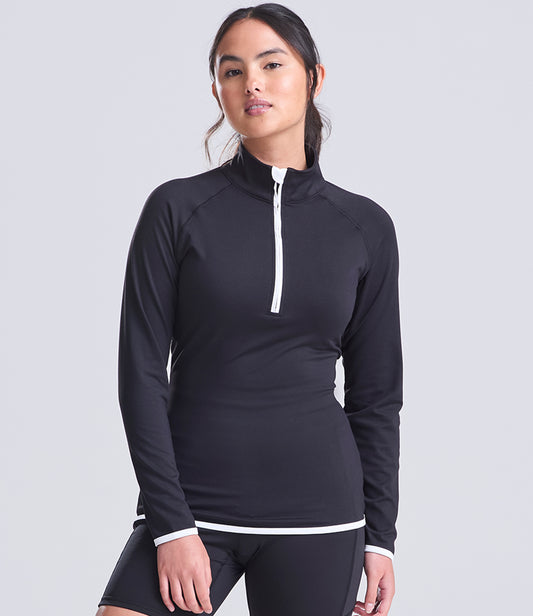 AWDis Ladies Cool Half Zip Sweat Top