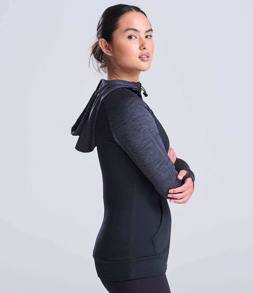 AWDis Ladies Cool Contrast Zoodie (zipped hoodie)