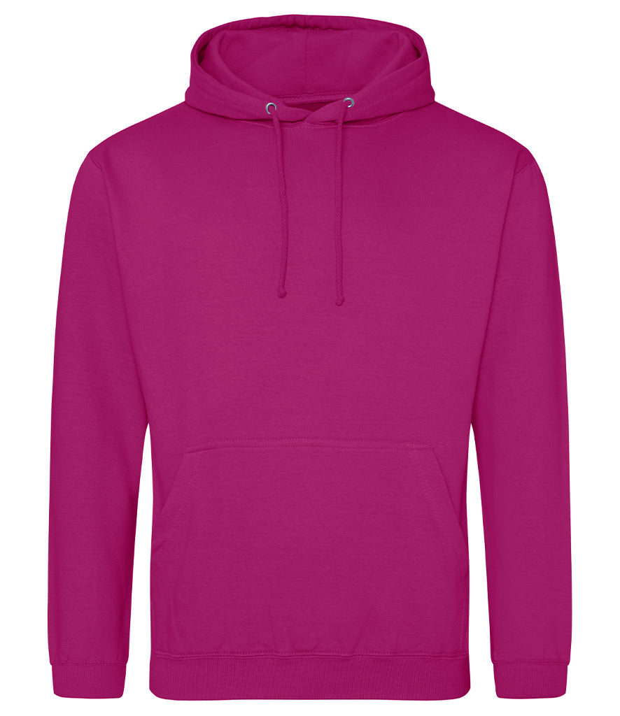 AWDis College Hoodie (Reds & Pinks in sizes XL-5XL)