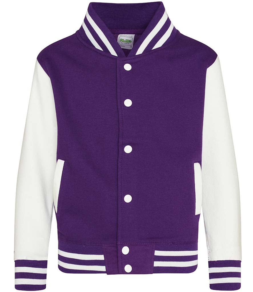 AWDis Just Hoods Child's Varsity Jacket