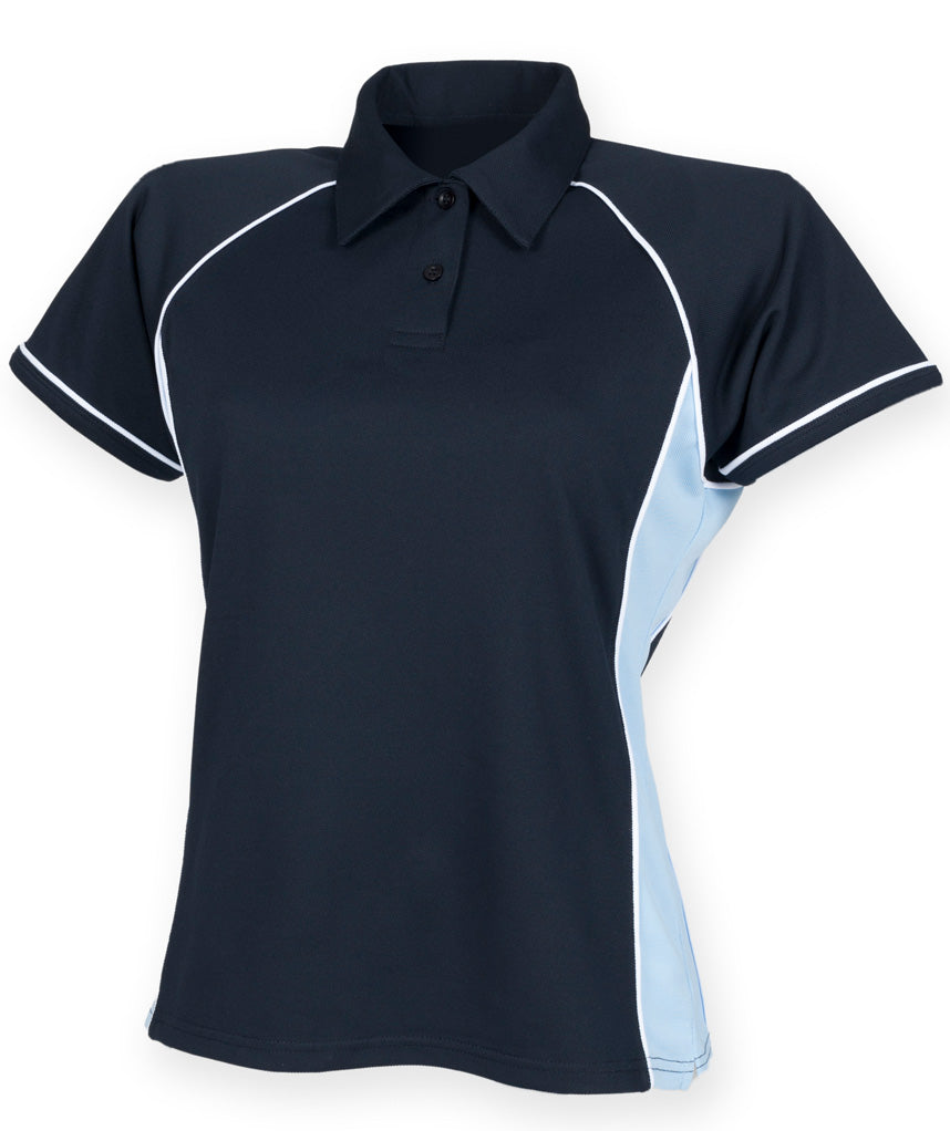 Finden + Hales Ladies Performance Piped Polo Shirt