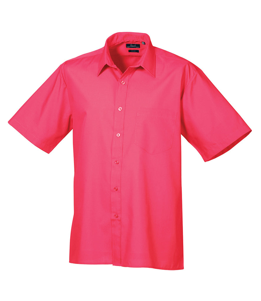 Premier Short Sleeve Poplin Shirt (20" - 23" neck) - PR202