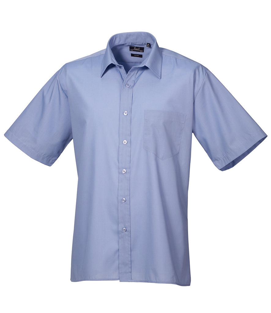 Premier Short Sleeve Poplin Shirt (20" - 23" neck) - PR202