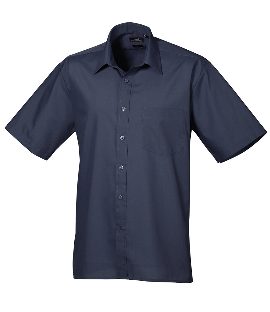 Premier Short Sleeve Poplin Shirt (20" - 23" neck) - PR202