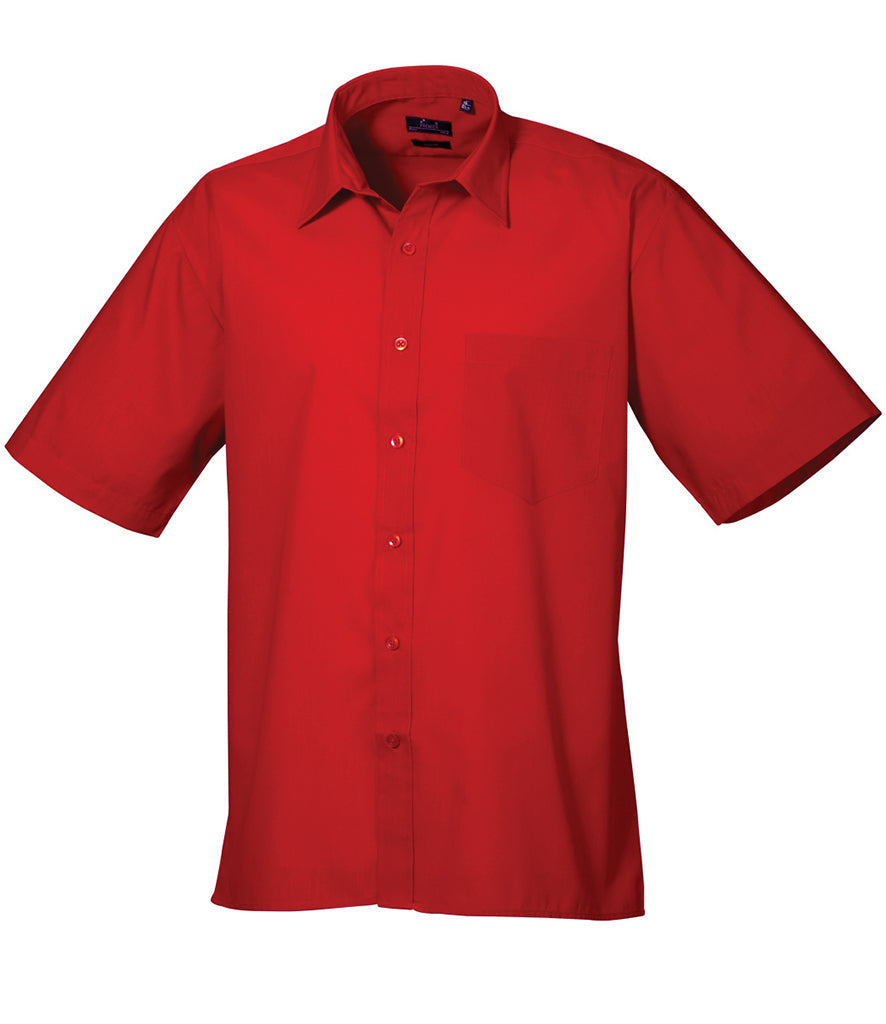 Premier Short Sleeve Poplin Shirt (20" - 23" neck) - PR202