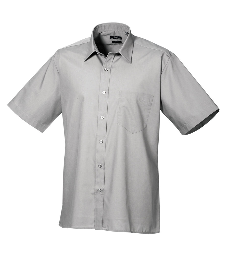 Premier Short Sleeve Poplin Shirt (20" - 23" neck) - PR202