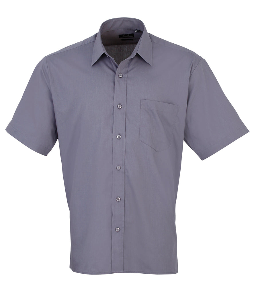 Premier Short Sleeve Poplin Shirt (20" - 23" neck) - PR202