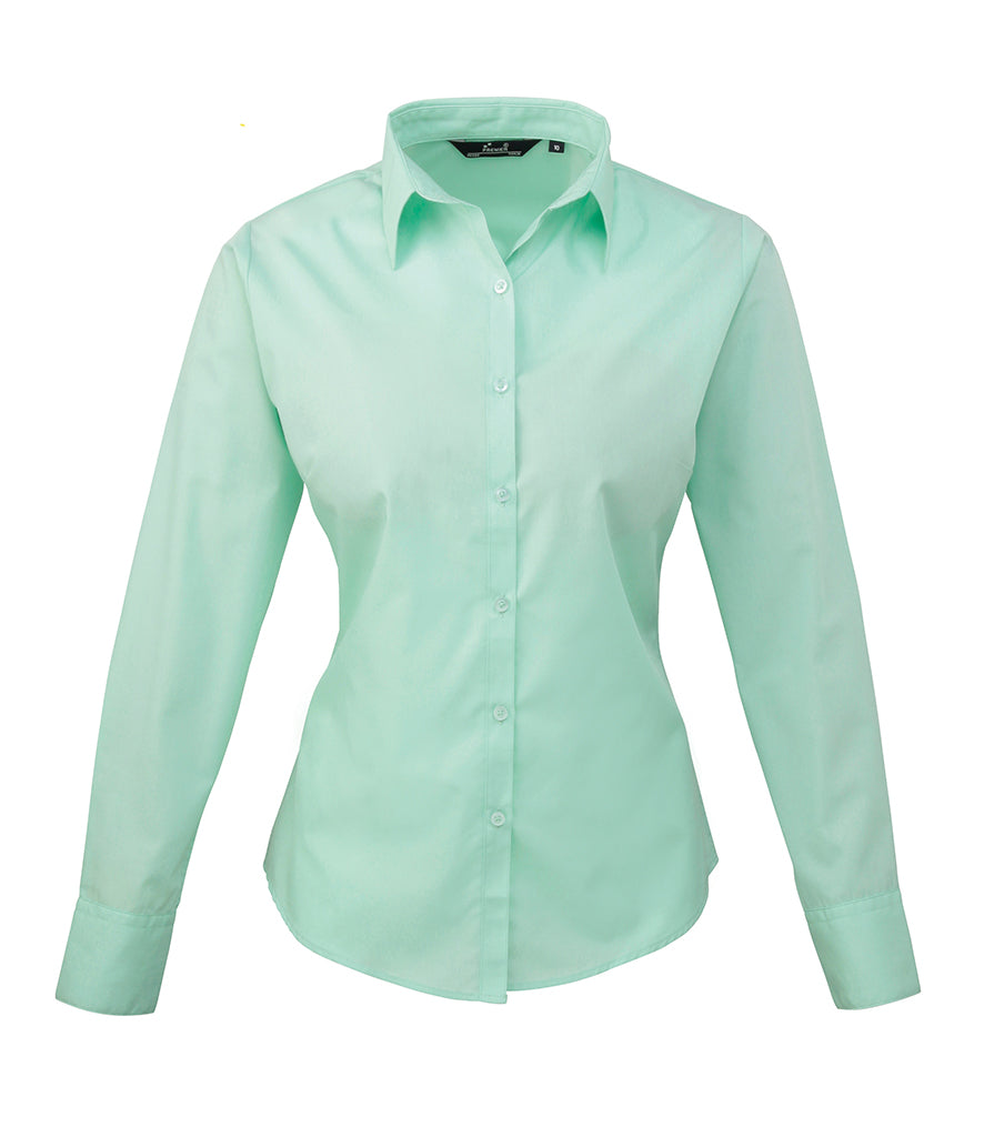 Premier Ladies Long Sleeve Blouse (sizes 16 to 24) - PR300
