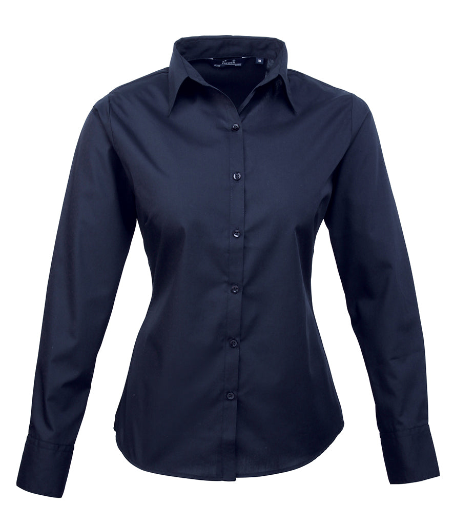 Premier Ladies Long Sleeve Blouse (sizes 16 to 24) - PR300