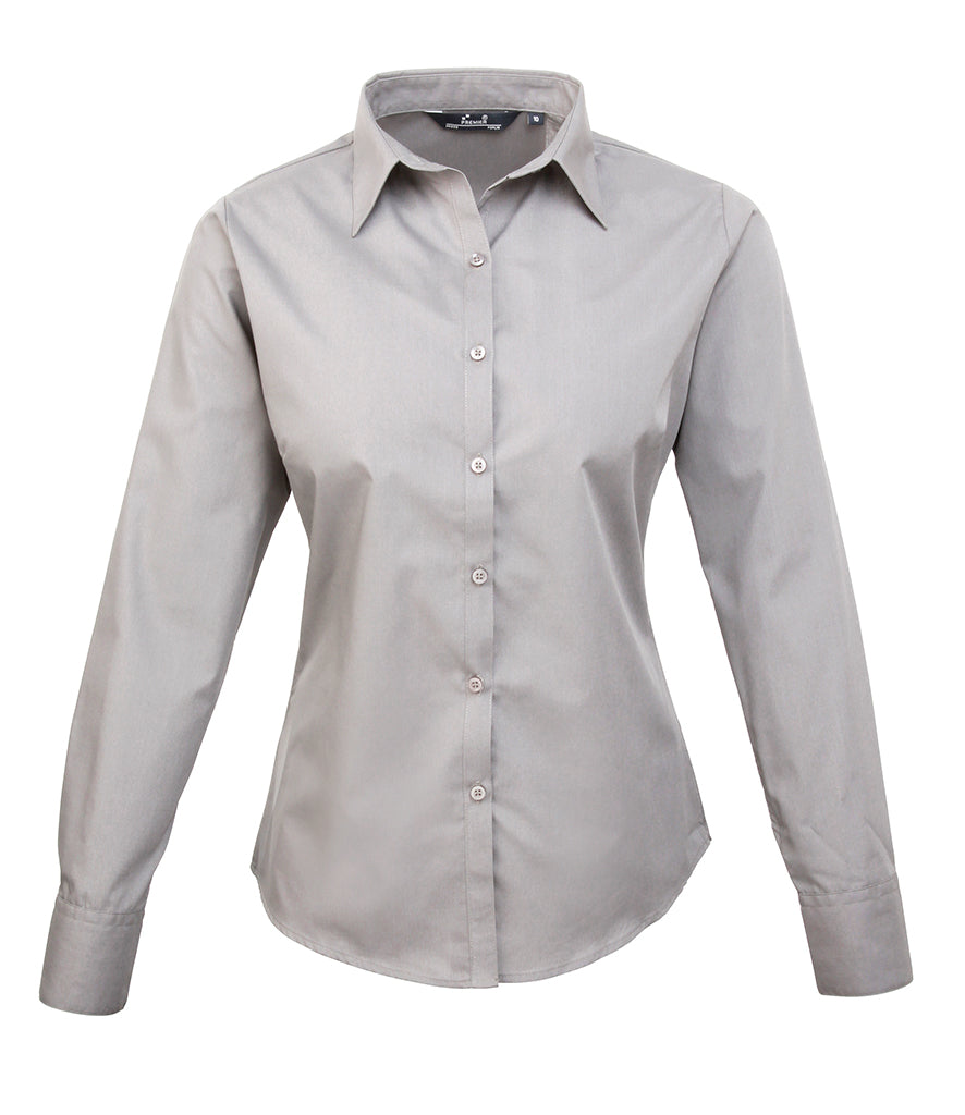 Premier Ladies Long Sleeve Blouse (sizes 16 to 24) - PR300