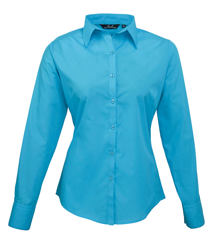 Premier Ladies Long Sleeve Blouse (sizes 16 to 24) - PR300