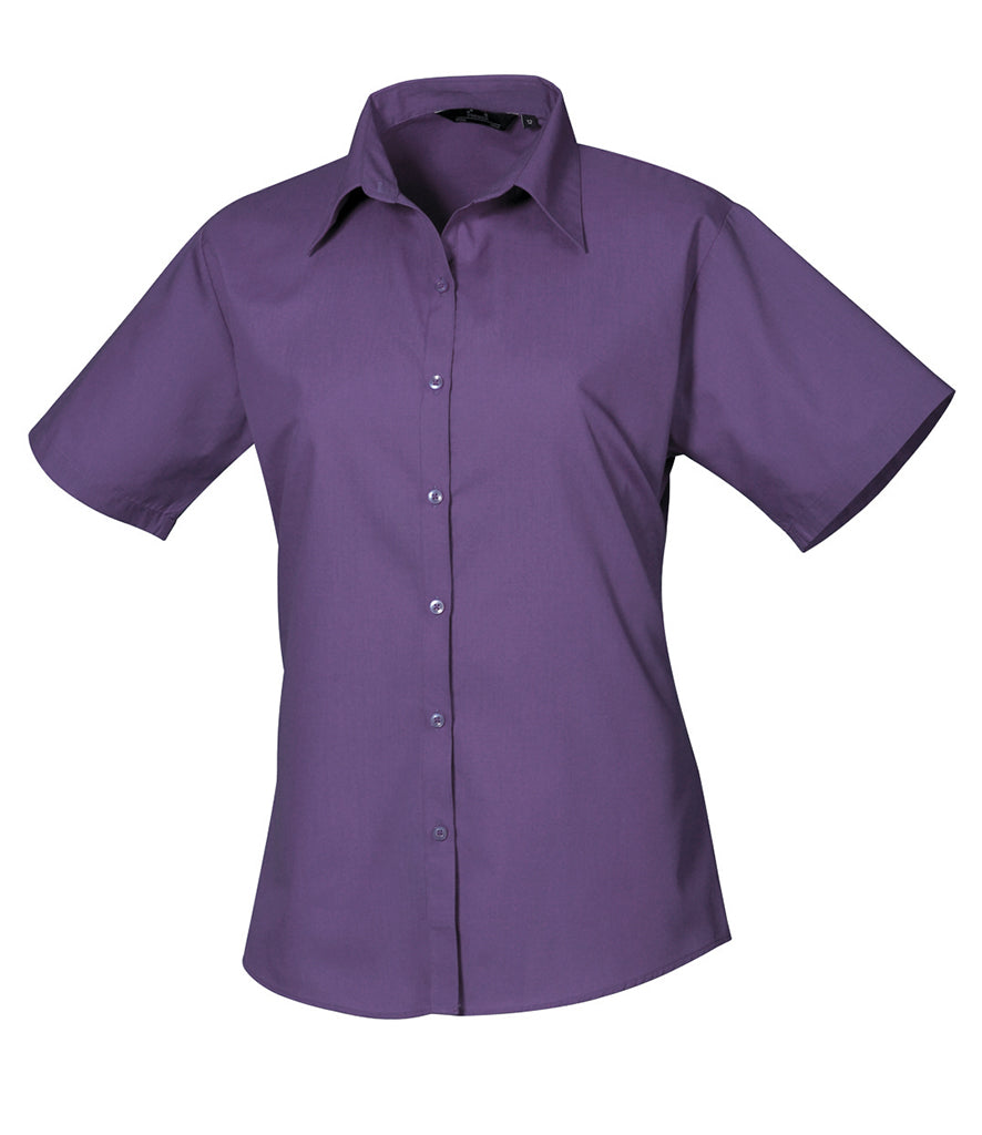 Premier Ladies Short Sleeve Blouse (sizes 26 to 30) - PR302