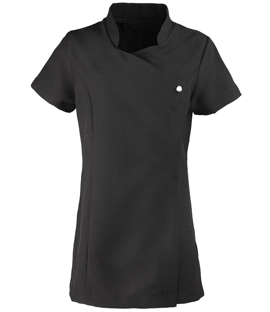 Premier Ladies Blossom Short Sleeve Tunic (Black)