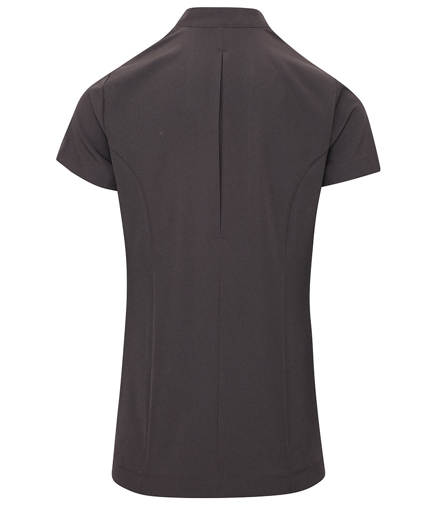 Premier Ladies Blossom Short Sleeve Tunic (Dark Grey)