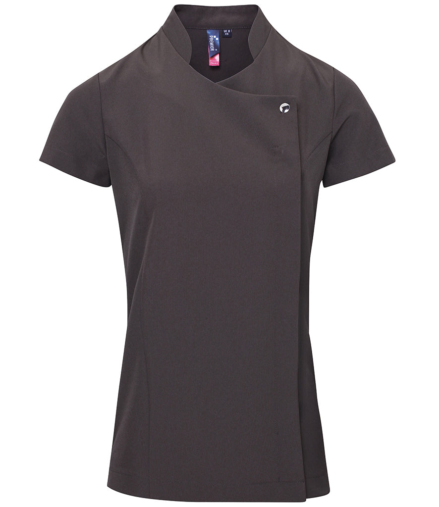 Premier Ladies Blossom Short Sleeve Tunic (Dark Grey)