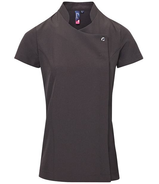 Premier Ladies Blossom Short Sleeve Tunic (Dark Grey)
