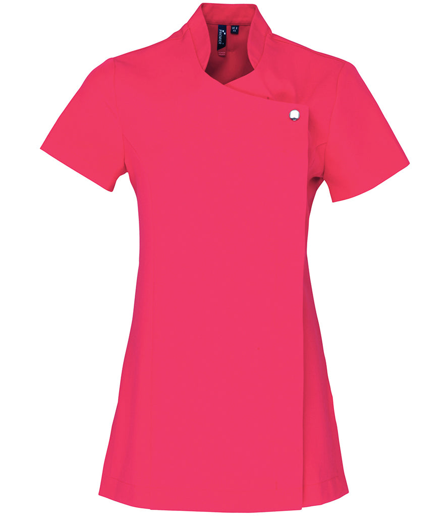 Premier Ladies Blossom Short Sleeve Tunic (Hot Pink)