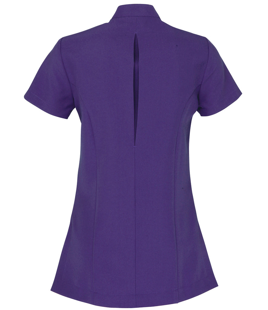 Premier Ladies Blossom Short Sleeve Tunic (Purple)