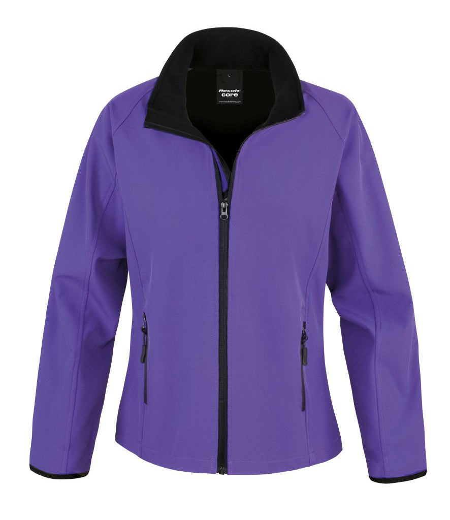 Result Core Female Printable Soft Shell Jacket