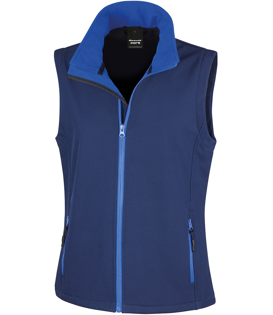 Result Core Ladies Printable Soft Shell Bodywarmer