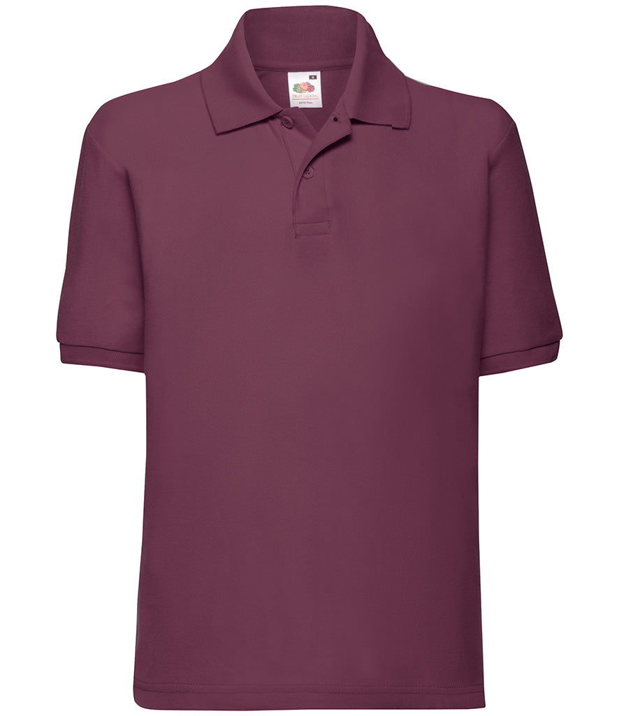 Fruit of the Loom Kids Poly/Cotton Pique Polo Shirt