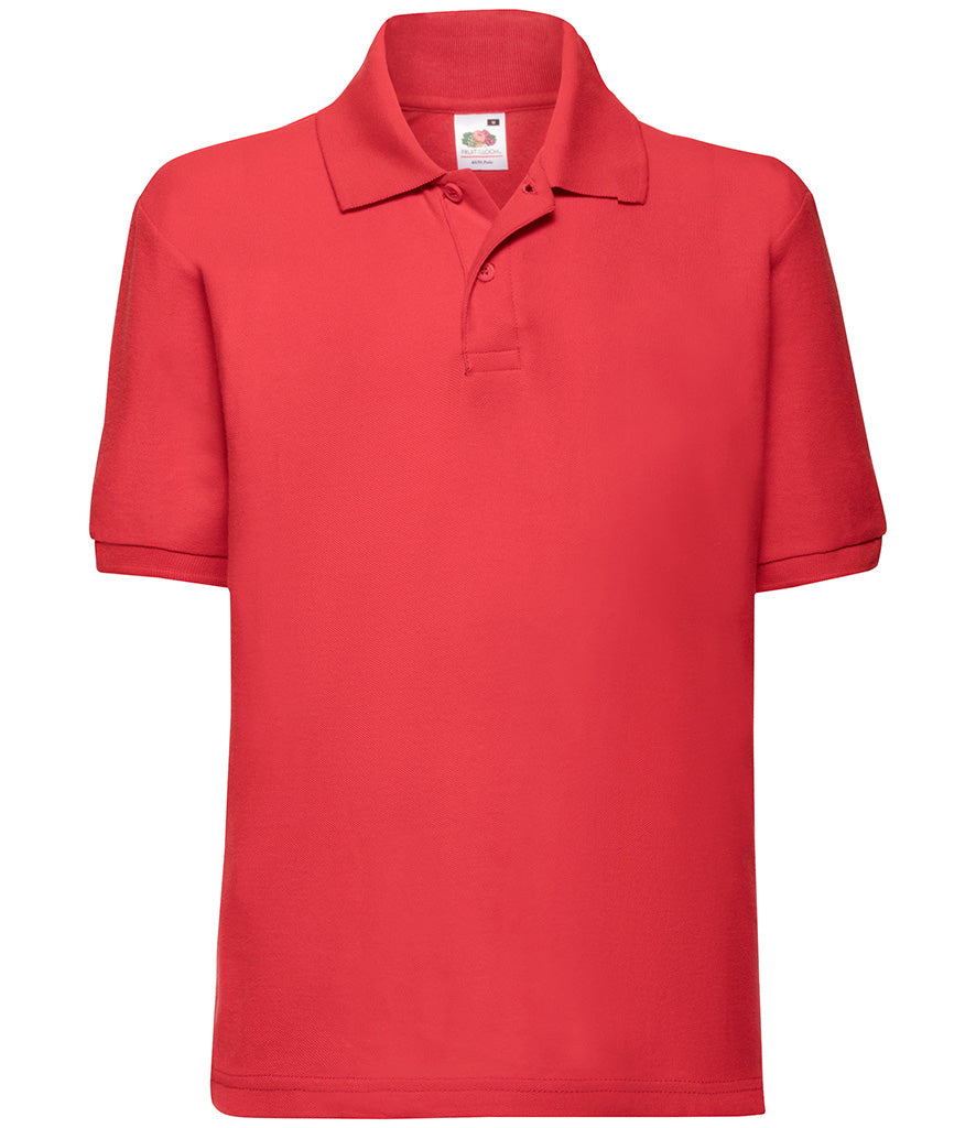 Fruit of the Loom Kids Poly/Cotton Pique Polo Shirt