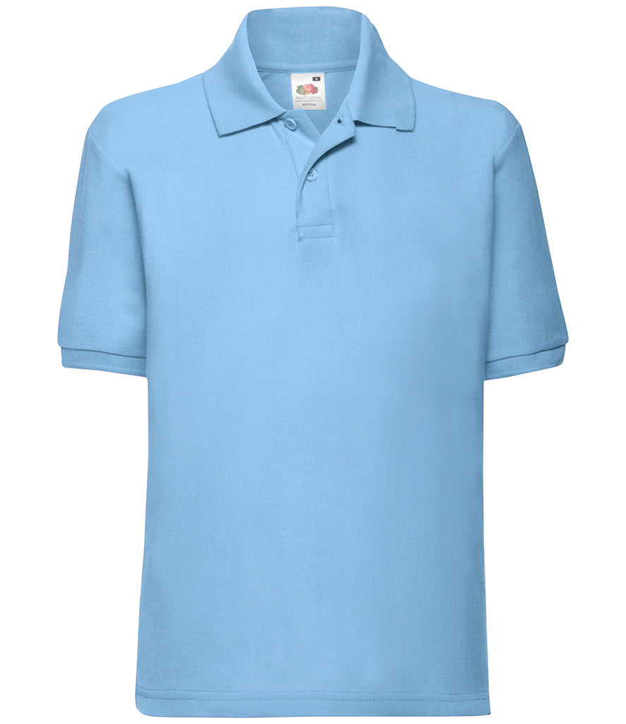 Fruit of the Loom Kids Poly/Cotton Pique Polo Shirt