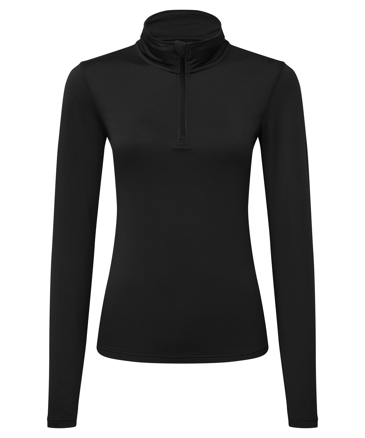 TriDri® ladies recycled long sleeve brushed back ¼ zip top