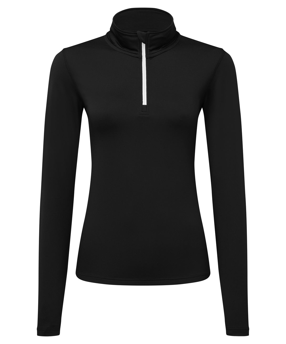 TriDri® ladies recycled long sleeve brushed back ¼ zip top