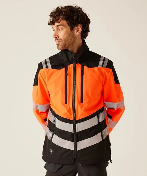 Regatta Hi-Vis X-Pro 3 Layer Softshell Jacket