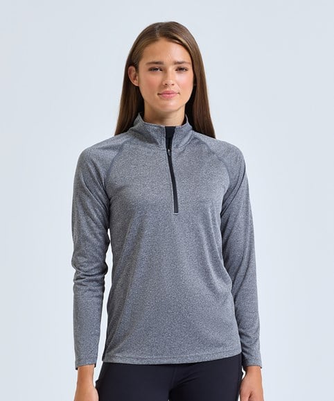TriDri® Ladies Long Sleeve Performance ¼ Zip Top